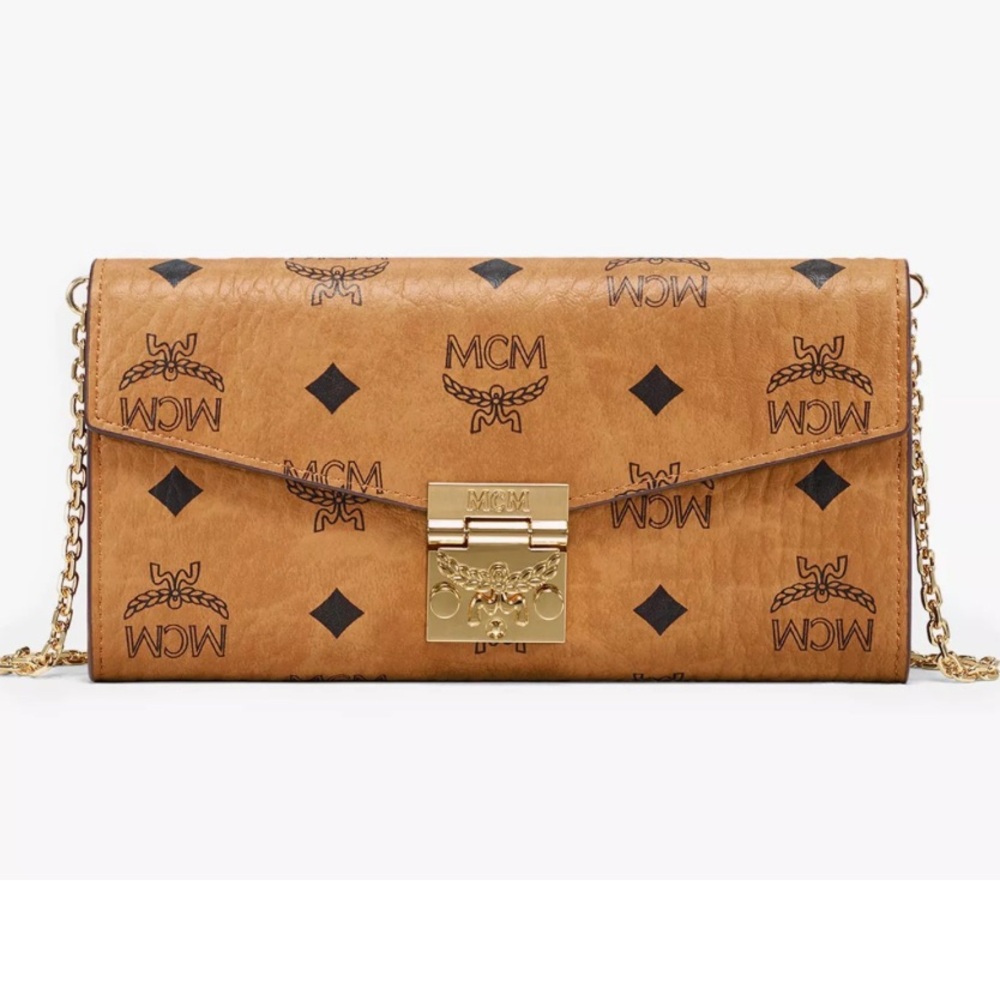 MCM TRACY WALLET ON CHAIN IN VISETOS